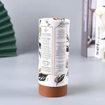 Eco Friendly Luxury Custom Printed Cosmetic Packaging Cardboard Tube Cylinder Candle Box Packaging