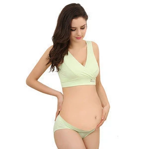 Maternity Nursing Bra for Women Underwear WireFree Pregnant Women Push –  John's Lingerie Store