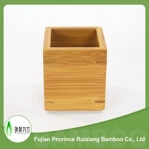 Eco-friendly office bamboo pen holder