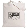 Eco Friendly promotional cotton tote shopping bag with custom printed logo
