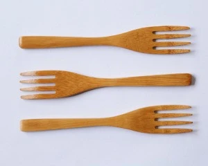 Eco-friendly Reusable Kitchen Bamboo Cutlery Set, Spoon Fork  and Knife Set