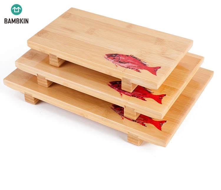 eco-friendly sushi plate serving tray /bamboo sushi plate