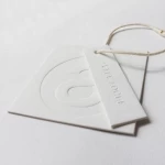 Eco Garment Accessories Clothing Hang Tag Embossed Deboss Luxury Hair Extension Bundle Logo Clothing Labels And Hangtags