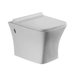 Economic Sanitary Ware Ceramic Bathroom Toilet Washdown Three Piece Wall Hung Toilet With Rimless CE Certificated