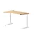 Import Economic Single Motor Uplift Height Adjustable Study Table Sit Stand Electric Lifting Office Desk White from China