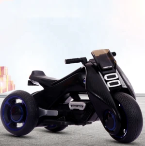 Electric Child Toy Bike Battery Ride on Electric Scooters Rechargeable Leather baby Motorcycle