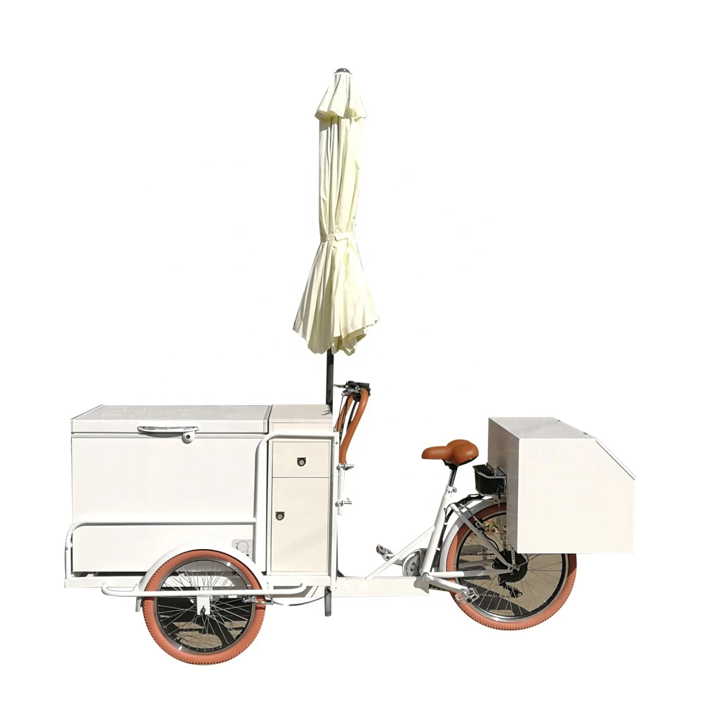 Electric coffee tricycle  ice cream  food cart with CE mobile pancake food truck