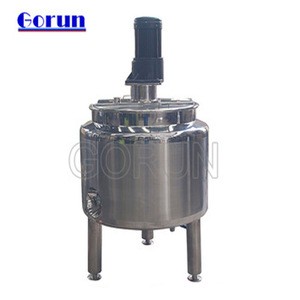 Electric Heating Agitator Mixing Tank Price Of Liquid Soap Making Machine 2000l High Speed Mixer