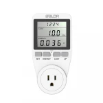 Electricity Usage Monitor Plug Power Meter Energy Watt Voltage Meter with Digital LCD Display Overload Protection