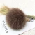 Import Elegant Fox Plush Fur Keychain Genuine Bag Charms Fluffy Animal Pom Poms from China