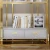 Import Elegant stylish gold metal bookshelf wood drawer bookcase from China