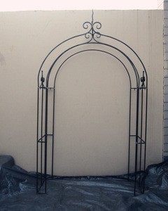 Elegant wrought iron garden perloga arbors metal trellis