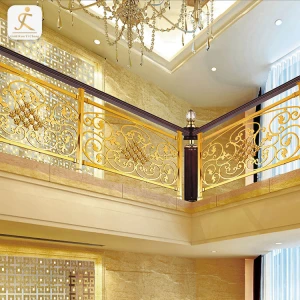 embossed resort five-star hotel luxury railings stainless steel hand railings for stairs inside