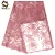 Import embroidery african lace fabrics  pink french  bridal lace from China