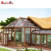 Energy saving design aluminum profile glass balcony sunroom/greenroom/house/garden house/aluminium sunroom systems