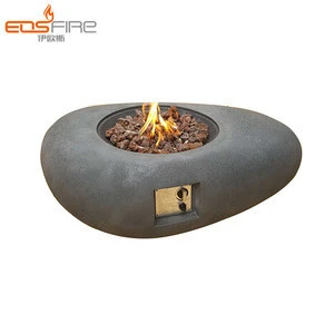 EOS FIRE smokelesss outdoor fire pit stainless steel outdoor patio furniture with gas fire pit