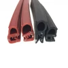 EPDM foam and solid rubber extrusion profile car door weatherstrip with bulb steel wire support rubber seal strip