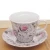 Import European style high grade bone china coffee cup saucer set afternoon tea ceramic cups set from China