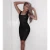 Import European Style Soft Latex Material Black Color Bodycon Ladies PU Leather Dresses for Sexy Women Night Club Bar from China