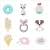Import Exclusive Design Silicone Rabbit Shape Necklace Pendant Baby Bunny Silicone Teether from China