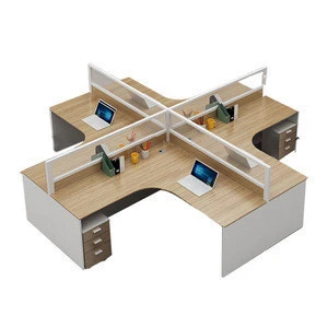 executive office desk furniture for 4 to 6 Person Screen barrier Combination modular classic office furniture China