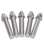 Expansion  Anchor bolt Reliable Fasteners 304 Stainless Steel External Hex Hexagon Expansion Screw Sleeve Concrete Anchor Bolt
