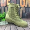 Factory cheap leather tactical desert boots swat army military combat boots
