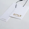 Factory direct sale clothing vintage label  swing tags for hang tag