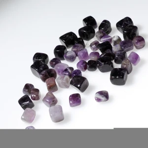 Factory direct wholesale price crystal healing Amethyst cube irregular tumbled stones