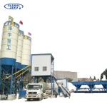 Factory HZS75 Concrete Batching Plant 75m3 With Aggregate Batching Machine Cement Silo Concrete Mixer Plant Beton Plant