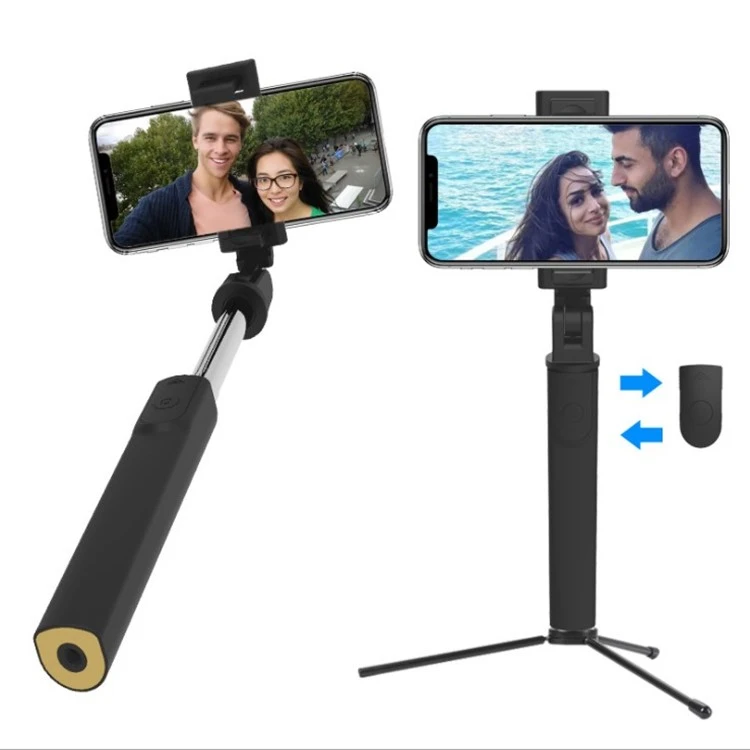 Factory low price mini K11 tripod selfie sticks with BT remote shutter_HL4779