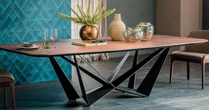 Factory Price Black Powder Coating Modern Adjustable Furniture Legs  Metal Steel Black Coffee Dining Table Legs Table Base