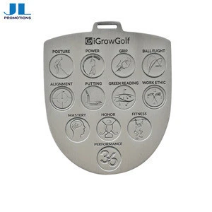 Factory Price Large Metal Golf Bag Tag for Golf Course