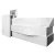 Factory Price Modern Spa Hotel Small Office Furniture Front Reception Counter Desk