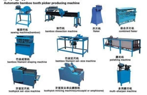 Factory Price Raw Material Bamboo Tooth Picker Processing Line Equipment BBQ Incense Stick Making Machine To Make Toothpicks