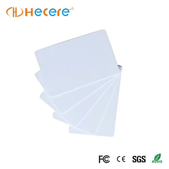 Factory Price Re-writable White Smart Rfid 13.56MHz S50 1K Card