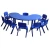 Import Factory price wholesale children study table  plastic  kindergarten children study table and chair from China