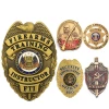 Factory price zinc alloy embossed 3d magnet enamel custom pin sheriff security chaplain metal badge military