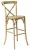 Import Factory Rustic Elegant Wood Cross Back Bar Chair from China