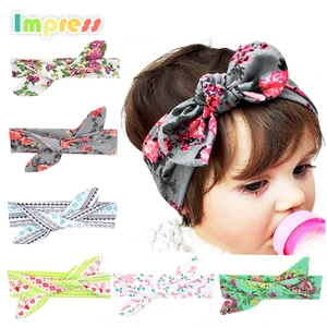 Factory wholesale baby headband hair accessories girls knotted bow hairband