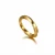Import Fancy Womens Stainless Steel Gold Plated Twist Mobius Ring Dainty Wedding Promise Band Ring from China