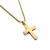 Import Fashion 316l stainless steel jewellery designs jesus cross pendant gold chain necklace from China