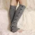 Import Fashion Acrylic Knitted Leg Warmers wholesale Warm Socks Classic Heap Socks Feet Dress Boots Cuff Pure Color from China