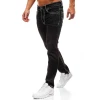 Fashion Men Fashion Vaquero Denim Skinny Classic Jeans Men Solid Large Slim Straight Mens Jeans