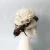 Import Fashion Party Wedding Bride Hair Accessory Flower Feather Yarn Sinamay Women Church Hats from China
