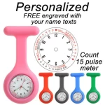 Fashion Pocket Watches Silicone Nurse Watch Brooch Tunic Fob Watch With Free Battery Doctor Medical reloj de bolsillo