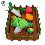 felt food education kitchen baby toys felt fruit and vegetable garden set creativity felt vegetables toy
