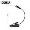Flexible Clip battery rechargeable Book reading White USB LED Book Light