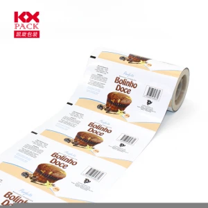 Flexible Printed Laminating Food Grade Cookie Packaging Plastic Roll Film