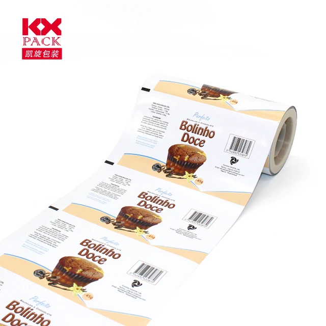 Flexible Printed Laminating Food Grade Cookie Packaging Plastic Roll Film